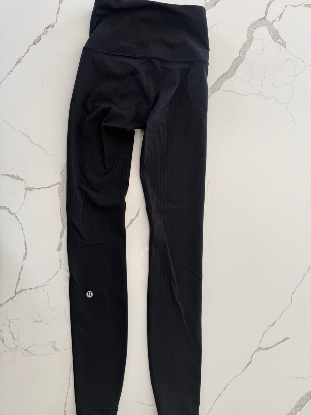 Lululemon Women's/ Girls Black Ribbed Leggings